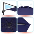 thumbnail image 3 of FLAME&SHADE 11FT Cantilever Umbrella with Aluminum Frame, and 360° Rotation,Navy Blue, 3 of 5