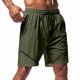 thumbnail image 5 of Pantalones Elásticos de la Cintura de los Hombres de Color Sólido Moda Casual con Bolsillos Encaje de la Cintura Pantalones Cortos, Pantalones Cómodos para Diarios, 5 of 8