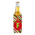 thumbnail image 2 of Carolines Treasures CJ1039-FMUK Christmas Oranment Holiday Monogram Initial  Letter F Ultra Beverage Insulators for slim, 2 of 3