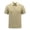 Khaki, variant on Men’s Quarter Zip Golf Polo Shirt Seamless Cooling 4-Way Stretch Moisture Wicking Tennis Collared Polo Shirts