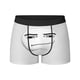 thumbnail image 3 of Ropa interior masculina elástica de seda de leche transpirable Face-Roblox-Fun-Boxer Briefs 3D, 3 of 5