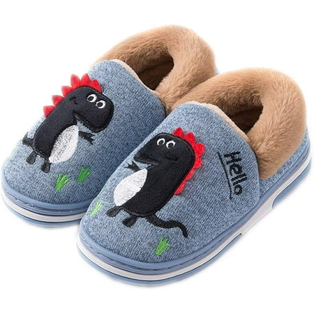 

Kids Dinosaur Slippers Girls Boys Slippers Memory Foam Comfy House Slippers Bedroom Home Slippers Winter Warm Indoor Shoes