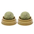 thumbnail image 1 of 2 piezas de crema nutritiva comestible de hierba gatera para gatos, caramelo sólido para lamer, snack saludable para gatos, bola dulce energética., 1 of 7