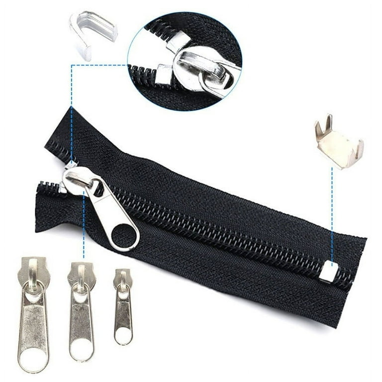10/123X Instant Fix Zipper Repair Kit Replacement Zip Slider bags Tent  Zippers^^