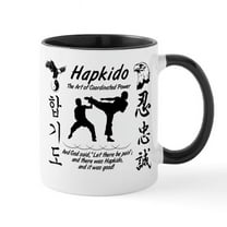 CafePress - Hapkido Shirt Trim White Mugs - 11 oz Ceramic Mug - Novelty Coffee Tea Cup