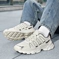 thumbnail image 5 of Men's Round Toe Lace Up Chunky Sneakers, Breathable Mesh Sport Casual Walking Shoes, Multiple Colors Available, 5 of 5