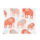 thumbnail image 1 of Fundas de Almohada ABPHQTO Elefantes Coloridos 50x75 cm Estampado Dos Caras, 1 of 1