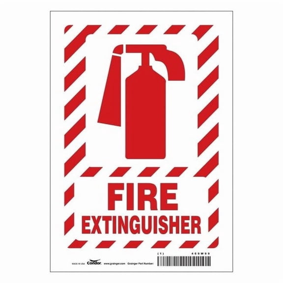 Condor Safety Sign,7" W,10" H,0.004" Thickness 469W99