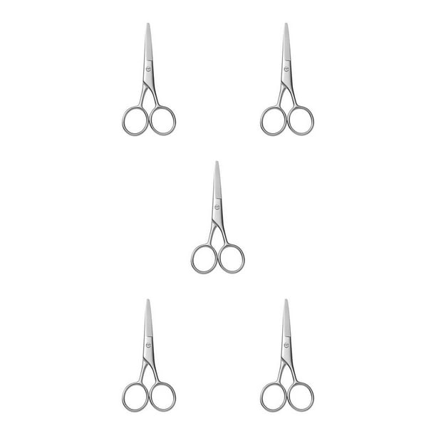 Vogacara Tijeras para bigote resistentes al desgaste, herramientas de limpieza convenientes a la moda, cortadora de belleza, fiesta de negocios, ronda Type2 NO2 Vogacara CBP269050