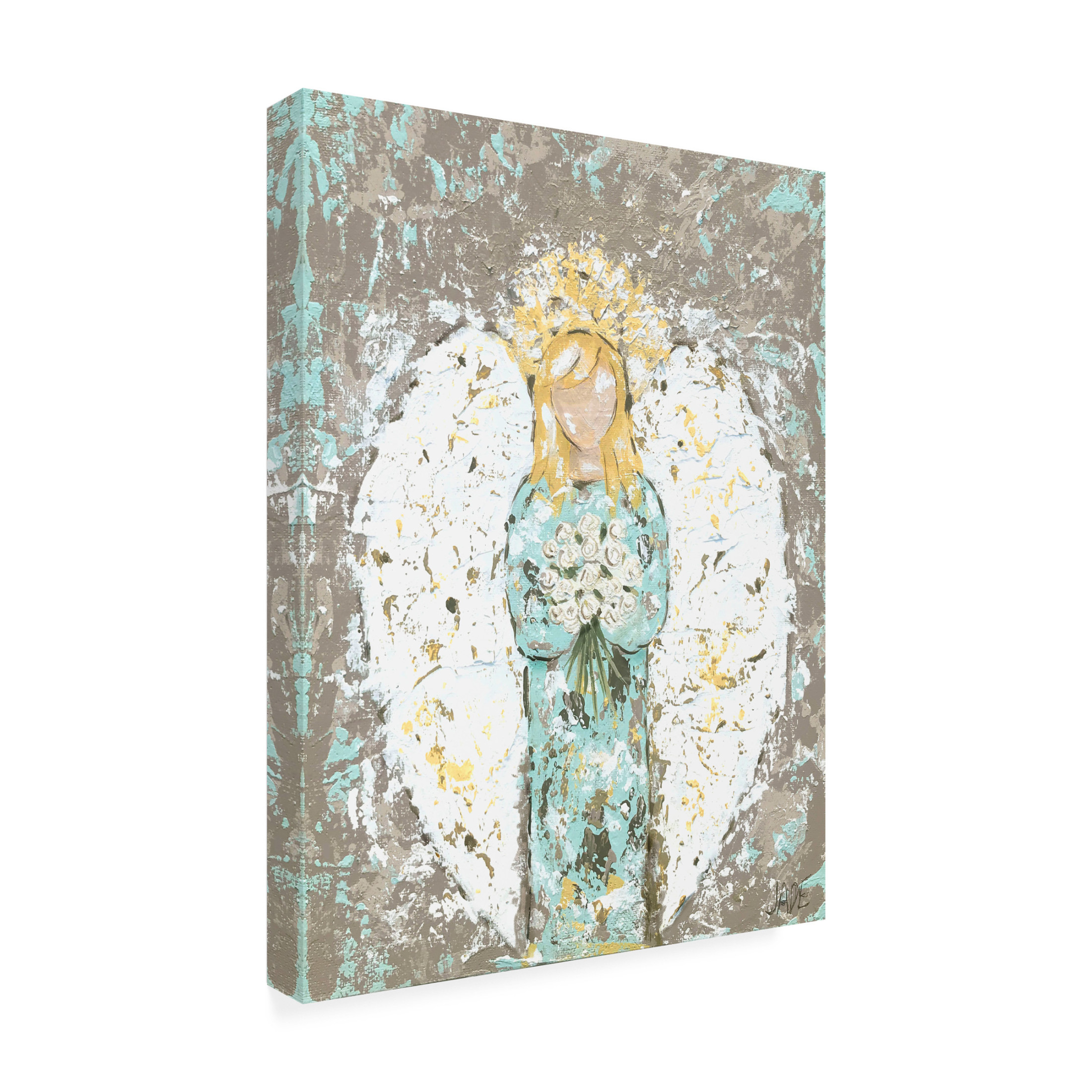 Trademark Fine Art Jade Reynolds Blessed Angel II Canvas Wall Art