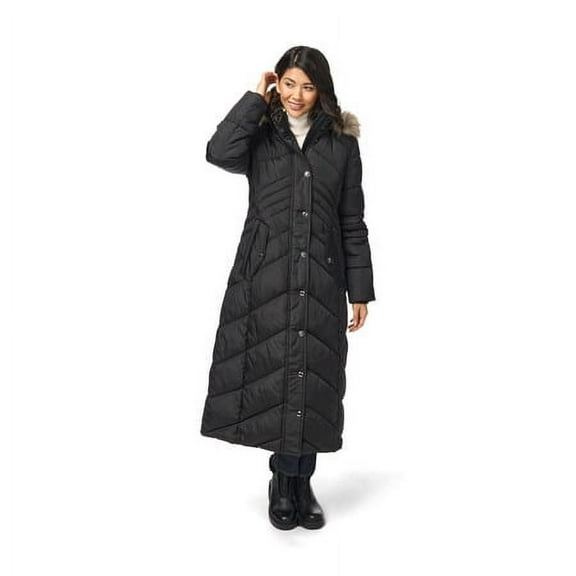 London Fog- 3/4 Recycle Fill Coat- Black- XL
