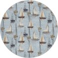 thumbnail image 2 of Addison Rugs Dream Shag Premium Machine Washable Transitional Sailboat Sky Round Rug, 8' x 8', 2 of 8