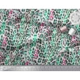 thumbnail image 3 of Soimoi Green Cotton Duck Fabric Leopard Animal Skin Fabric Prints By Yard 42 Inch Wide, 3 of 3