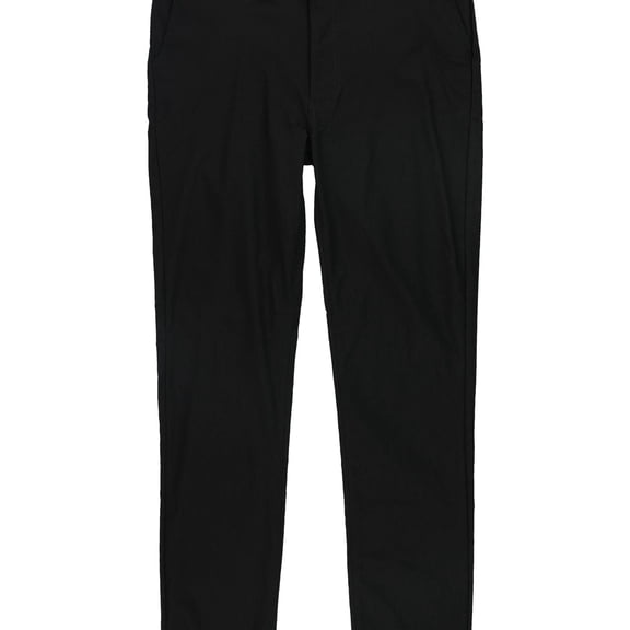 Galaxy Mens Solid Casual Trouser Pants, Black, 38W x 32L