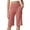 AI09-Navy, variant on Women'S Bermuda Shorts With Pockets Crossover Tummy Control Yoga Pants Comfy Summer Knee Length Athletic Casual Long Shorts White L
