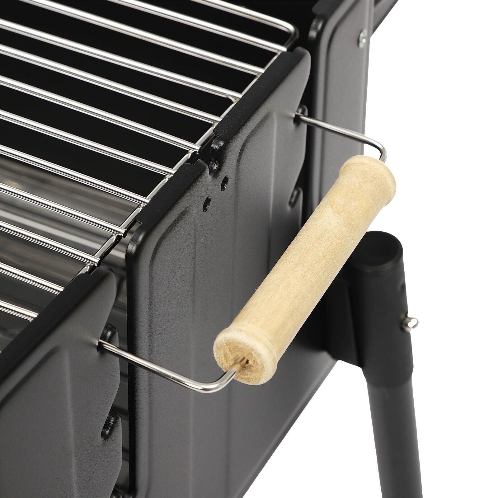 Charcoal BBQ Grill – Foldable, Height Adjustable, 3-8 People