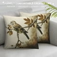 thumbnail image 3 of Orinice Bird Branch Seed Graphic Decorative Cushion Throw Pillow Cover for Home Living Room Sofa, Printed on Both Sides, Pack of 1 18x18in, 3 of 5