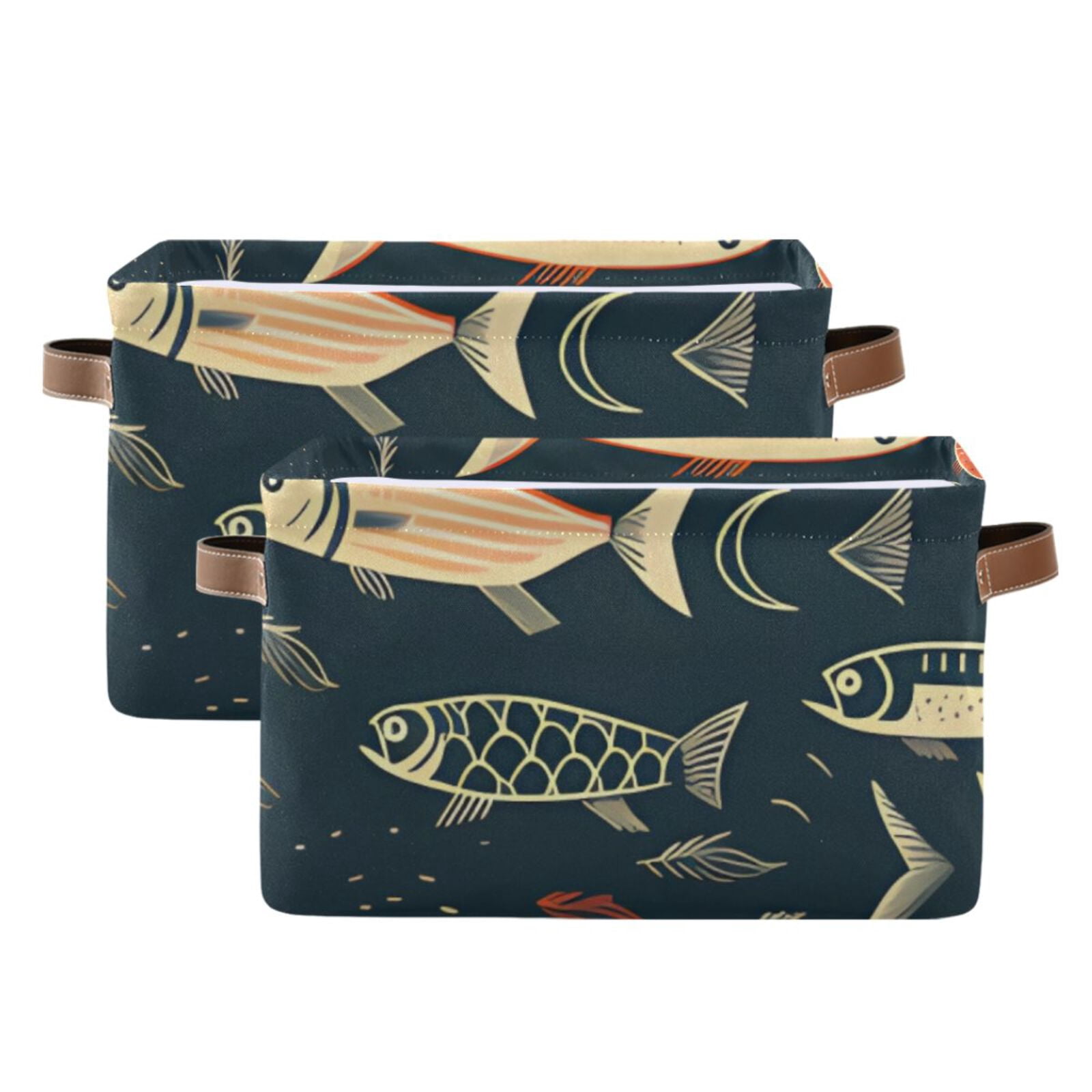 Fish Cartoon Storage Bins Baskets With Handles Storage Box Clothes Organizer Organization Toys