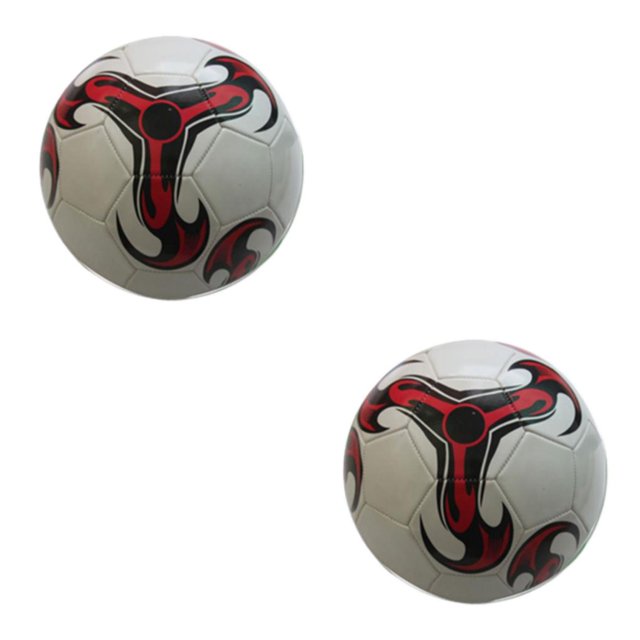 Maytalsory Wide Application Soccer Ball For Training And Sports Football Game Blast-proof 1 White 2Set