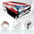 thumbnail image 4 of Twin Quilt Set 68''x86'', Puerto Rico Flag Lightweight Summer Bedspread Coverlet Set with 2 Pillow Shams, Modern Art Palm Tree American Flags Breathable All Season Quilt Bedding for Dorm/Bedroom, 4 of 9
