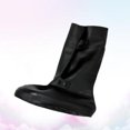 thumbnail image 2 of Botas de lluvia Plástico Impermeable Cubierta para zapatos altos Defensa contra la nieve Resistencia al deslizamiento Resistencia a la abrasión Cubierta para zapatos Tamaño XXL Negro, 2 of 4