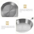 thumbnail image 3 of Stainless Steel Mini Pot Fry Small Egg Frying Baking Griddle Omelet Saucepan, 3 of 6