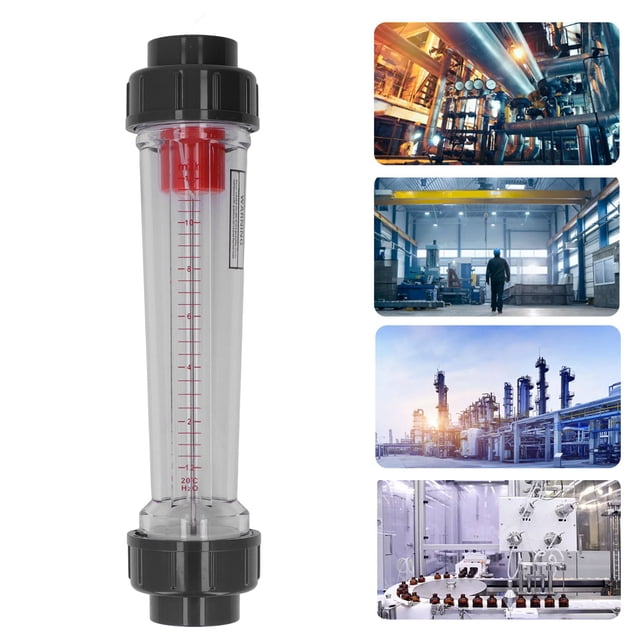 Liquid Flowmeter, High Accuracy 4% Digital Flowmeter For Transparent Tube Flowmeter Measurement Range 1.2-12m³ Per Hour