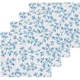 thumbnail image 2 of SKYSONIC Leave Branches Cotton Washcloths Set of 4, Highly Absorbent Soft Fingertip Towel for Bathroom, Gym, Hotel and Spa, 12 x 12 Inch, 2 of 7
