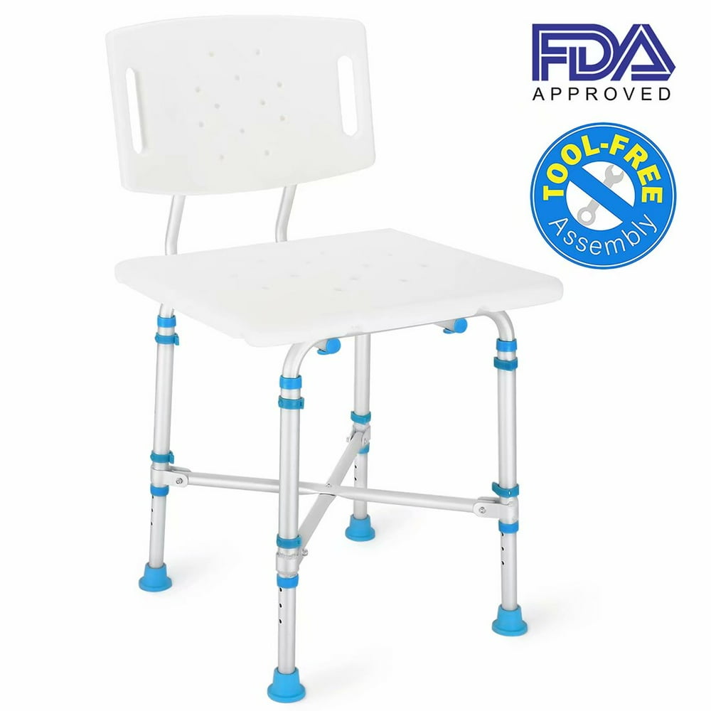Health Line Heavy Duty Shower & Bath Chair with Removable Backrest, 600