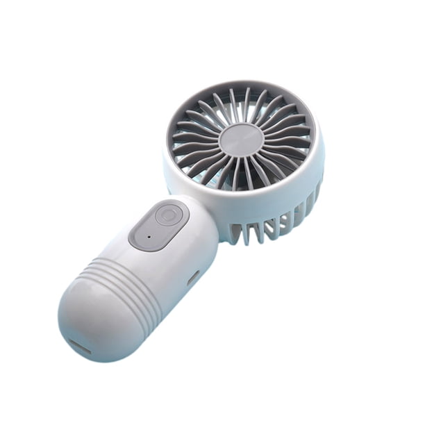 Mini Ventilador Toystoory Dispositivo de Refrigeración Ajustable Recargable 3 Velocidades Potente Color Blanco