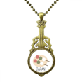 thumbnail image 1 of Bola de aperitivo locales tradicionales japoneses Collar Guitarra Antigua Joyería Música Colgantes Unbranded M, 1 of 3