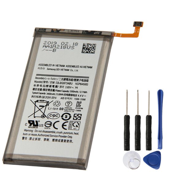 Replacement Battery with Tools for Samsung Galaxy S10, EB-BG973ABU EB-BG973ABA EB-BG973ABE