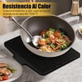 thumbnail image 4 of Tapete de Secado de Platos de Silicón, Escurreplatos de Silicona para Encimeras de Cocina,Escurrepiedras Resistente Al Calor con Escurridor Incorporado,para Cocina,Fregadero,Negro, 4 of 4