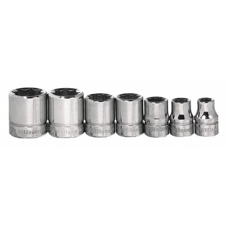 UPC 662459928863 product image for Williams WSBD-7RC 7-Piece 3/8-Inch Drive 8 Point Socket Set | upcitemdb.com