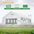 thumbnail image 2 of 20x32 FT Party Tent with 3 Storage Bags & Removable Sidewalls, Outdoor Canopy Gazebo for Carport Camping Garden Wedding BBQ Commercial, 2 of 11
