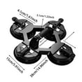 thumbnail image 3 of BKER Heavy Duty Suction Cup With Triple Aluminum For Tempered Glass Secure And Fixture Support, 3 of 5
