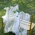 thumbnail image 6 of 6PCS Wedding Aisle Chair Decorations Pew Flowers, Rose Floral Wedding Chair Back Flowers with Leaves and Ribbons, Church Chair Bench Pew Flowers for Wedding Ceremony Decor, 6 of 13