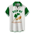 thumbnail image 1 of DPTALR Chemise à Manches Courtes pour Hommes avec Imprimé St. Patrick'S Day, 1 of 5