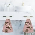 thumbnail image 7 of 1 Pcs Hanging Towels, Dish Towels Cartoon Sloths Absorbent Hand Towels with Hanging Loop Washcloth for Bathroom Kitchen, 7 of 7