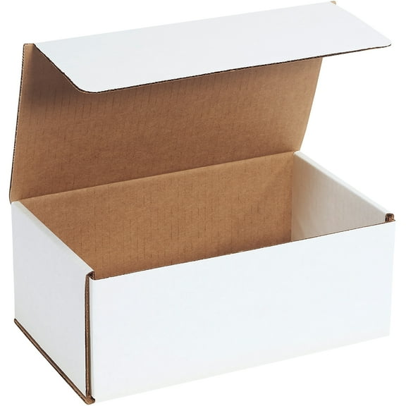Box Partners Corrugated Mailers 10" x 6" x 4" White 50/Bundle M1064