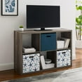 thumbnail image 6 of Linon Lane Six Cubby Open Back Storage Cabinet in Gray Wood, 6 of 12