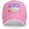 thumbnail image 1 of Funny Feeling Dog Tired Adjustable Mesh Cap Hat Men Women, 1 of 7