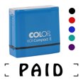thumbnail image 2 of Printtoo Paid Self Inking Rubber Stamp Pre-Inked Office Stamp- Home Office Business Stationery, Blue- 42 x 9 mm, 2 of 7