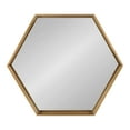 thumbnail image 4 of Kate And Laurel Felicia Modern Hexagon Mirror, 30" x 30", Gold, Geometric Accent Mirror For Wall, 4 of 8
