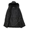 thumbnail image 3 of HVEOO Winter Coat Womens Long Length Lightweight Puffer Jacket Quilted Outerwear, Black XL, 3 of 9