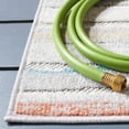 thumbnail image 2 of SAFAVIEH Cabana Noelle Striped Indoor/Outdoor Runner Rug, Red Aqua/Ivory, 2'2" x 9', 2 of 9