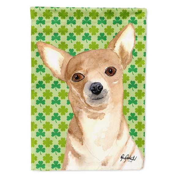 Carolines Treasures RDR3013-FLAG-PARENT Chihuahua St Patricks Day Flag RDR3013GF  multicolor