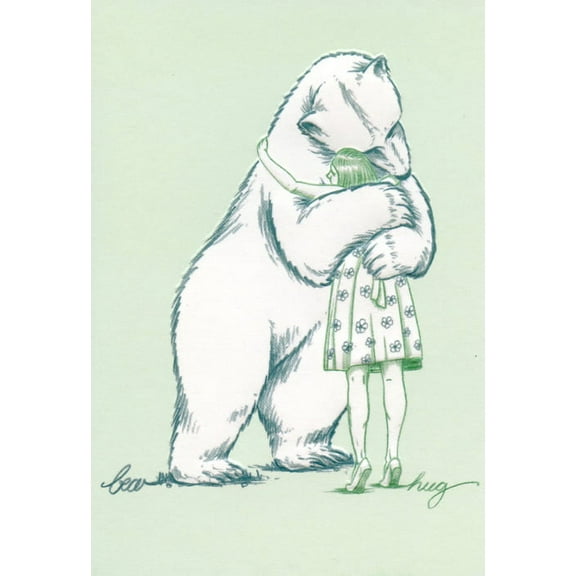 Recycled Paper Greetings Bear Hug Support : Encouragement Card
