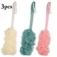 thumbnail image 2 of Éponge de Douche Loofah Portable - 3 Pcs Éponge de Bain Loofah avec Poignée, 2 of 10