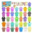 thumbnail image 2 of 36 Pack Mini Butter Slime Kit With Funny Fruits Charms Super Soft & Non-Sticky Party Favors Birthday Gifts For Girls And Boys, 2 of 3